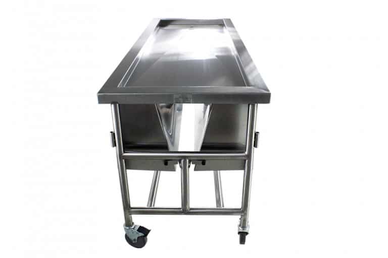 Covered Dissection Table With Lid Assist