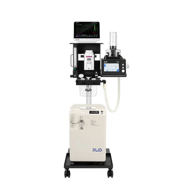 Combination Solutions of Ventilator to Anesthesia System for large animals