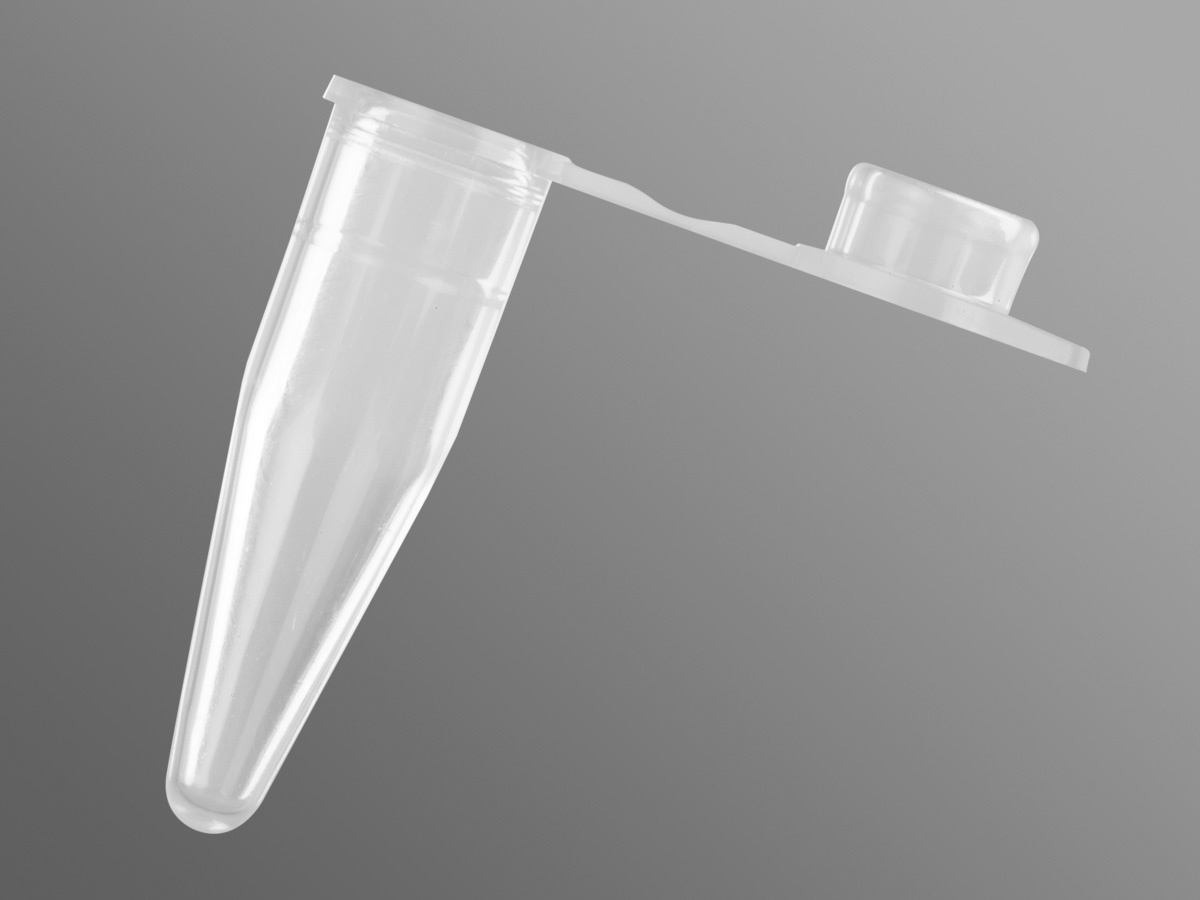 Axygen® PCR-02-C 0.2 mL Thin-Wall PCR Tubes with Attached Domed Caps, Clear, Non-Sterile